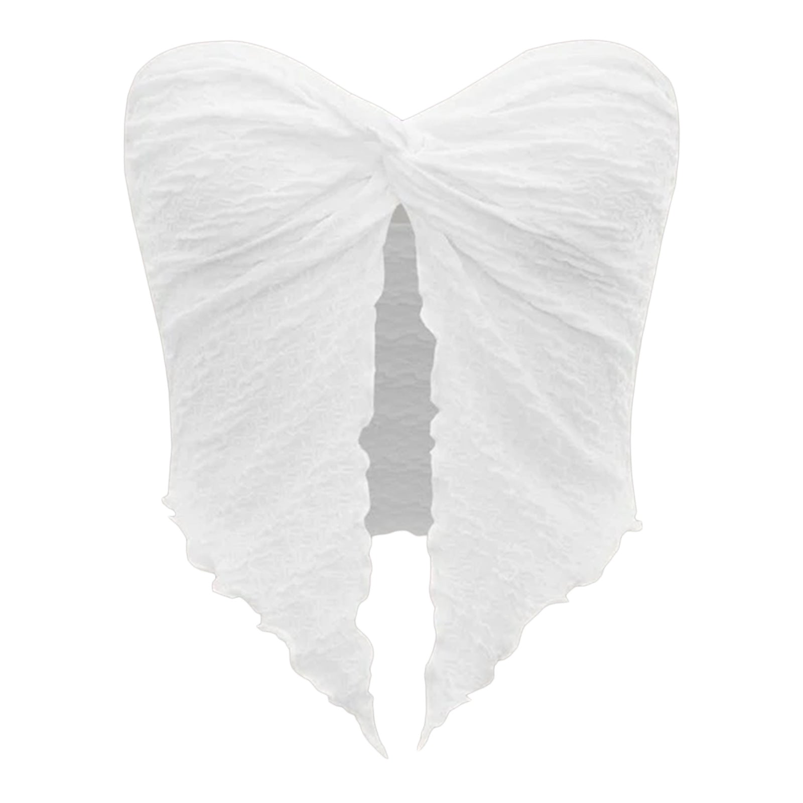 Damen ärmelloses Top mit elegantem Wickeldesign R&B