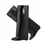 Femme Über-die-Knie-Fashion-Stiefel mit skulpturalem Design R&B