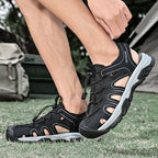 Damen Sportliche Outdoor-Sandalen mit verstellbarem Schnellschnürsystem und rutschfester Sohle R&B