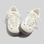 Damen modische Sneakers mit verspieltem Hunde-Design und bequemer Dämpfung