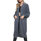 Damen Langarm-Strickcardigan mit edlem Strukturdesign und praktischen Taschen R&B