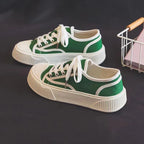 Damen Sportliche Canvas Sneakers im Retro-Stil R&B