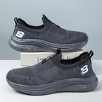 Damen Bequeme Slip-On Sneakers mit atmungsaktivem Obermaterial und flexiblem Design R&B
