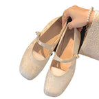 Damen elegante Ballerina-Pumps mit modischer Schleifenverzierung R&B