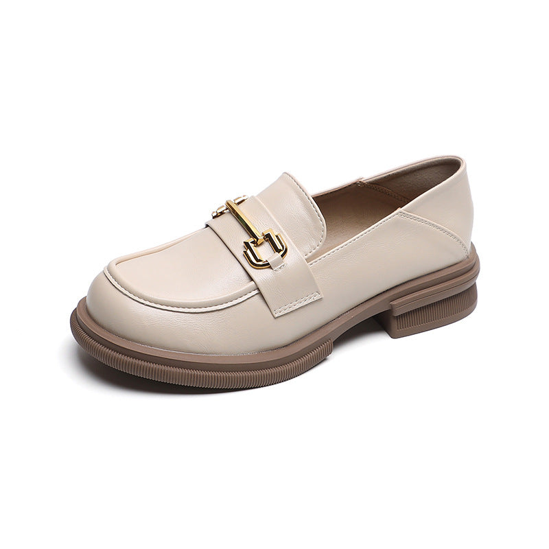 Damen Mokassins mit eleganter Schnallenapplikation