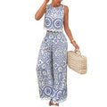 Damen Zweiteiliges Set mit floralem Muster und weitem Schnitt R&B