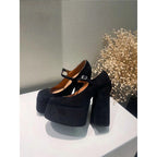 Damen Plateau-Pumps mit verstellbarem Riemchen R&B