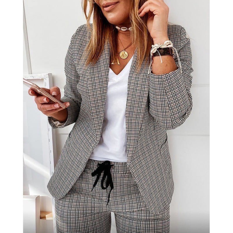 Damen Blazer und Hose Set R&B