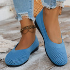 Damen bequeme Slipper aus atmungsaktivem Netzmaterial mit rutschfester Sohle R&B