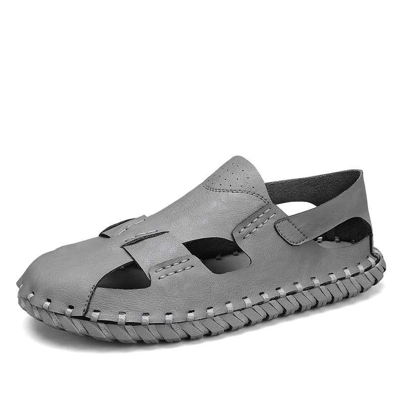 Damen luftige Leder Sandalen R&B