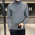 Herren Pullover mit hohem Kragen aus weicher Strickware R&B