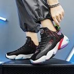 Damen Hochgeschnürte Sport Sneakers mit stoßdämpfendem Design und stylishem Obermaterial R&B