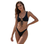 Damen Triangel-Bikini mit innovativem Schnitt und verstellbaren Seitenbändern R&B