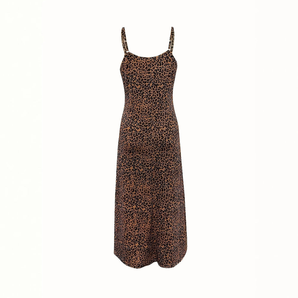Damen Maxikleid mit raffinierten Tierdruck-Design R&B