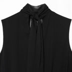 Damen ärmelloses Drapé-Oberteil mit elegantem Halsschlitz und fließendem Schnitt R&B