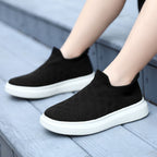 Damen Komfortable Knit Slip-On Sneakers