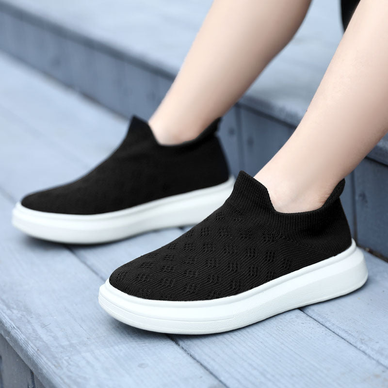Damen Komfortable Knit Slip-On Sneakers