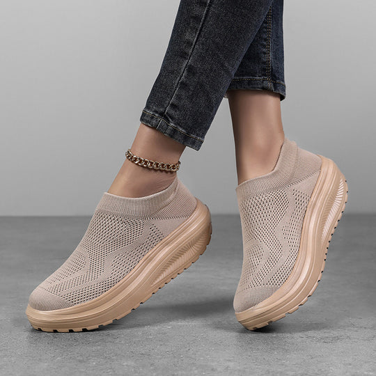 Damen Komfortable Slip-On Sportsneaker mit atmungsaktivem Obermaterial R&B