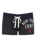 Damen Sportliche Badeshorts mit hohem Bund und verstellbarem Kordelzug R&B