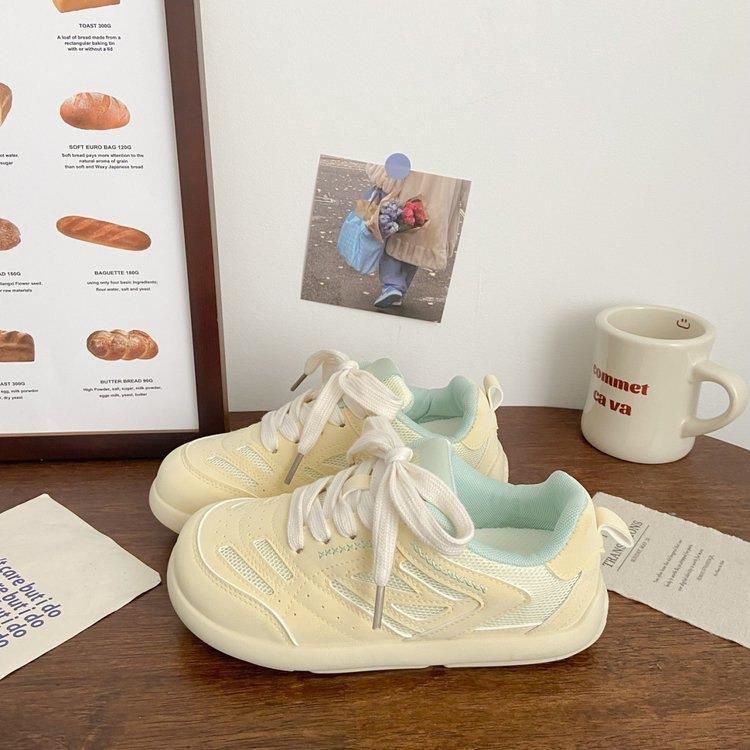Damen Sportliche Sneakers mit atmungsaktiver Netzstruktur und dämpfender Sohle