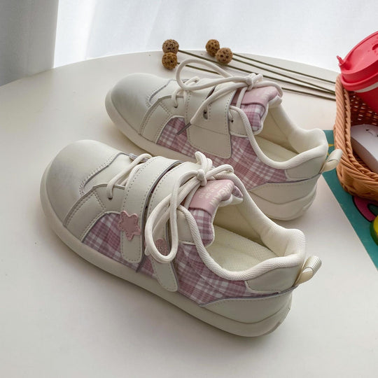 Damen Sneakers mit innovativem Karomuster und verstellbarem Klettverschluss R&B