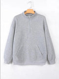 Damen bequemer Stehkragen Pullover R&B
