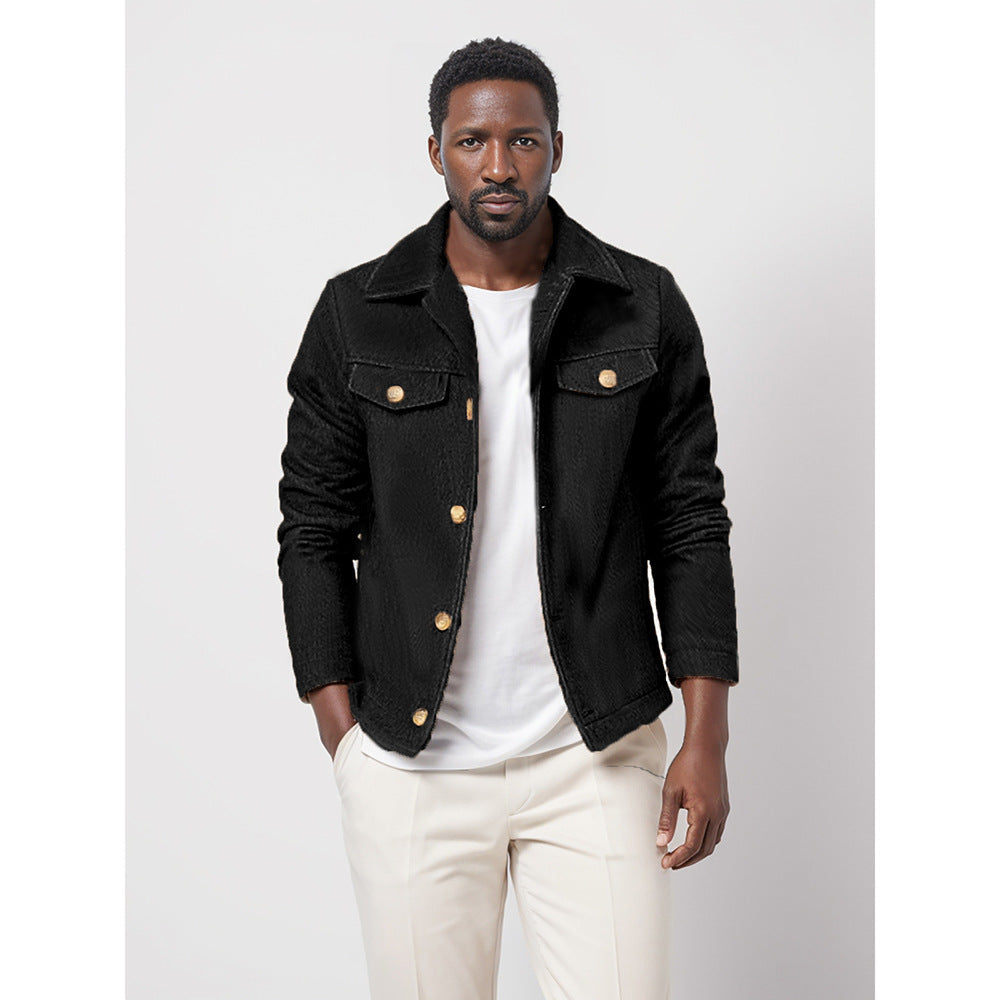 Herren Übergangsjacke im modernen Denim-Stil R&B