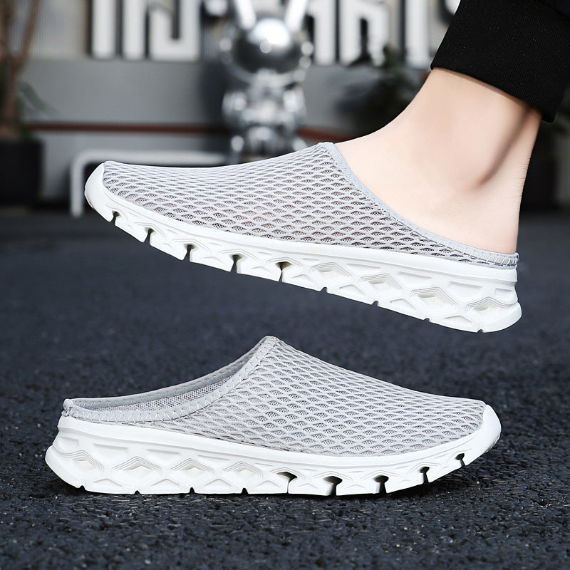 Unisex nan atmungsaktiver Mesh-Muleschuh mit flexibler Wabenlaufsohle und ergonomischem Fußbett R&B