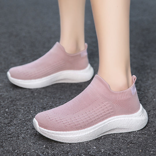 Herren nan nahtloser Strick-Schlupfschuh mit ergonomischer Zwischensohle und Fersenlasche R&B