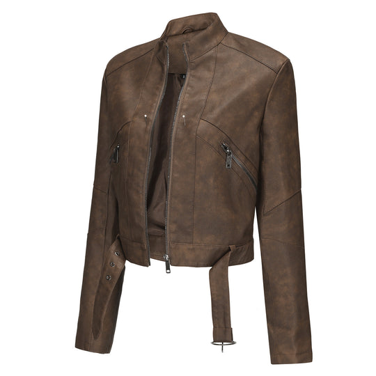 Damen moderne croppedjacke mit stylischem Detail R&B