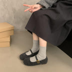 Damen bequeme Hausschuhe mit verstellbarem Riemen und weichem Innenfutter R&B