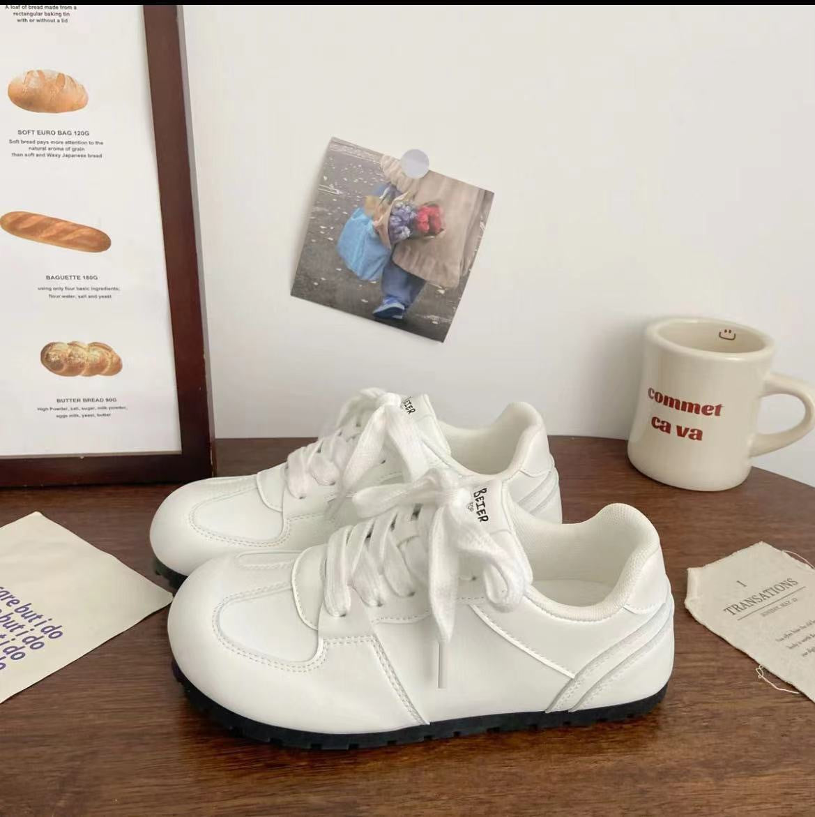 Damen Bequeme Freizeitsneaker mit atmungsaktiver Oberflächenstruktur und rutschfester Sohle