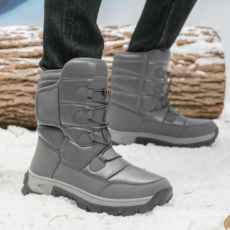 Herren Winterstiefel mit isolierender Fütterung und rutschfester Sohle R&B