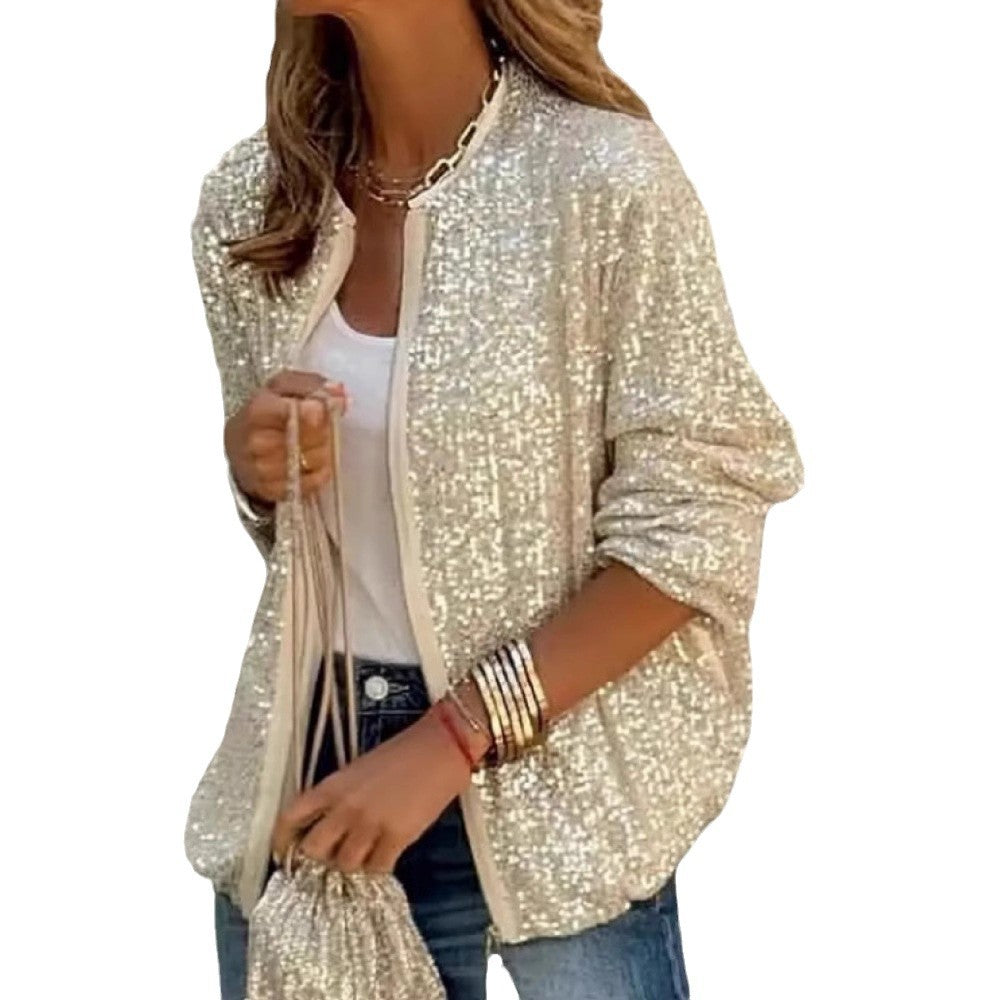 Damen Paillettenjacke im modernen Schnitt R&B