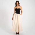 Damen Elegantes Maxikleid mit herzförmigem Ausschnitt und geschmeidigem Rock R&B