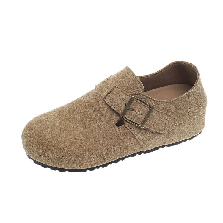 Damen bequeme Hausschuhe mit modischen Schnallen und hochwertigem Obermaterial R&B