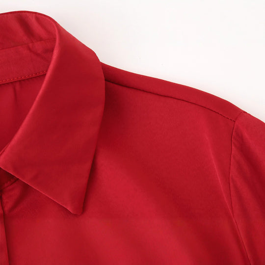 Damen Blusenshirt mit elastischem Bund und eleganten Knopfdetails R&B