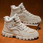 Damen hohe Winterstiefel mit isolierendem Innenfutter und rutschfester Sohle