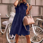 Damen verspieltes Sommerkleid mit Rüschendetails R&B