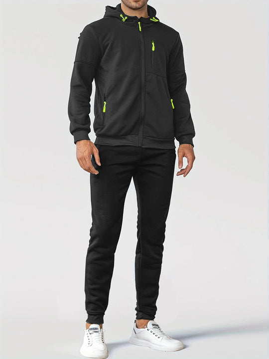 Herren Trainingsjacke mit praktischen Taschen und atmungsaktiver Funktion R&B