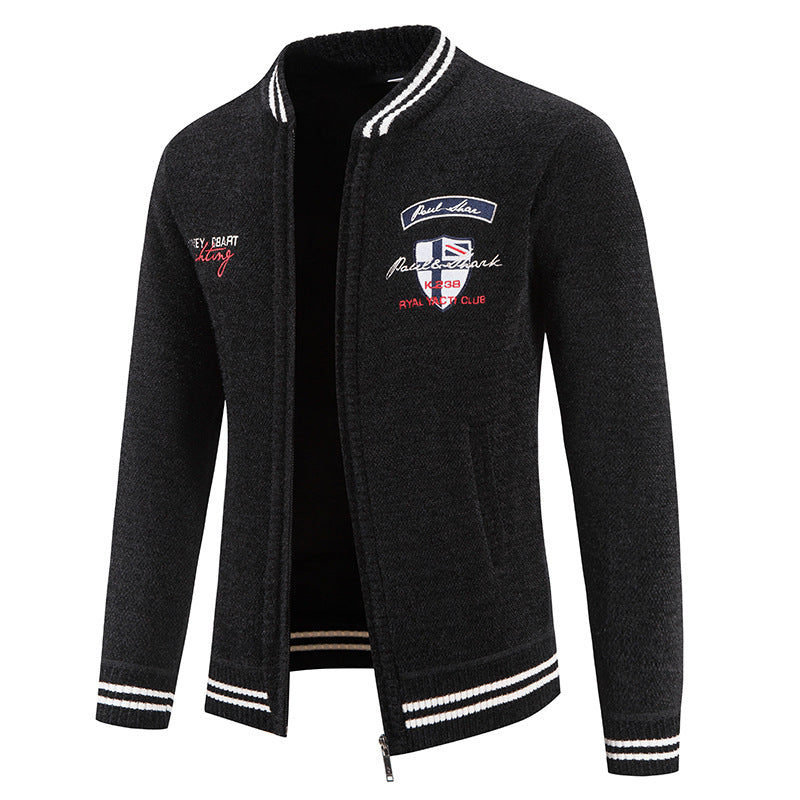 Herren sportliche Strickjacke mit vielseitigem Design R&B