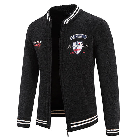 Herren sportliche Strickjacke mit vielseitigem Design R&B