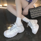 Damen Sportliche Chunky Sneakers mit atmungsaktiver Mesh-Oberfläche und robustem Profil