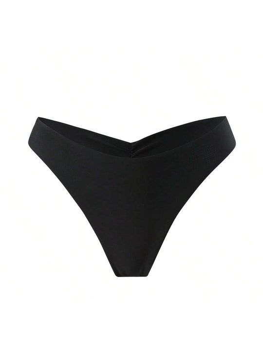 Damen Bikini-Höschen mit seitlichen Rüschendetails und hohem Schnitt R&B