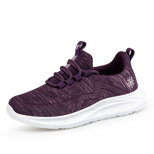 Damen Sportliche Lauf- und Freizeitschuhe mit atmungsaktivem Obermaterial und elastischem Einstiegsdesign R&B