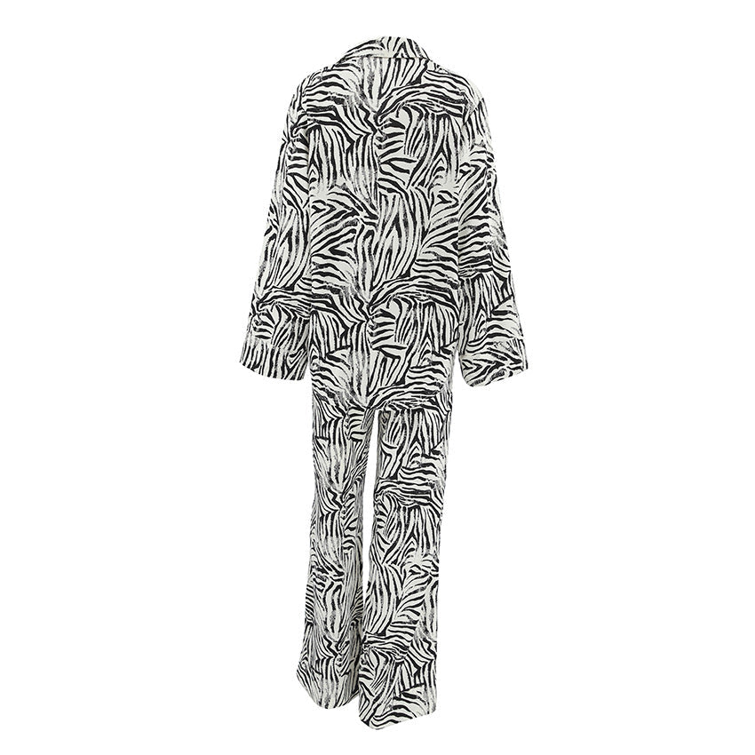 Damen Elegante ZR&Bra-Muster Übergröße Pyjama-Anzug R&B