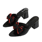 Damen Elegante Slingback-Sandalen mit verspieltem Schleifen-Detail R&B