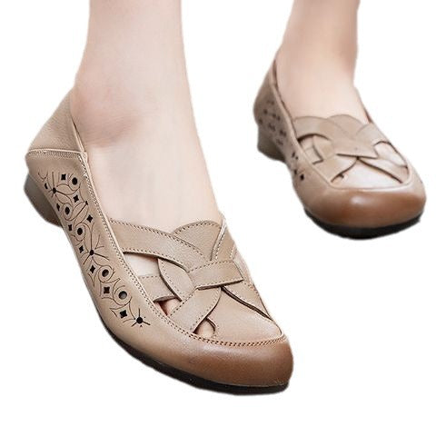 Damen Komfortable Rundbogen-Schuhe mit dekorativem Schnitt