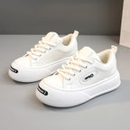 Damen modische Plateau Sneakers mit verstärktem Sohlenprofil und atmungsaktiven Materialien R&B