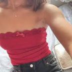 Damen Bandeau-Oberteil mit Spitzenbesatz und figurbetontem Schnitt R&B